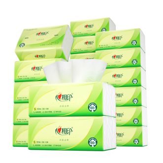 心相印  茶语丝享系列家用抽纸卫生纸厕纸擦手纸整箱家用3层120抽*18包