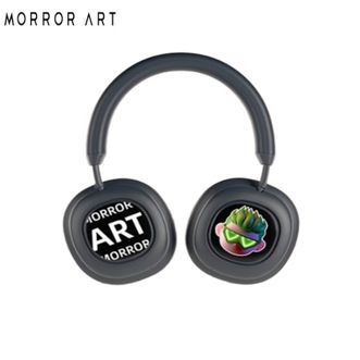 MORRORART  蓝牙显示耳机VWS X1【  PRO双屏版 -马林蓝】头戴式无线耳机主动降噪灵动触控屏长续航生日礼物送礼礼盒