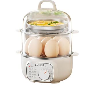 苏泊尔（SUPOR）  电炖锅电蒸锅煮蛋器304不锈钢小型早餐机鸡蛋羹多功能不锈钢定时早餐机 Z16YK958