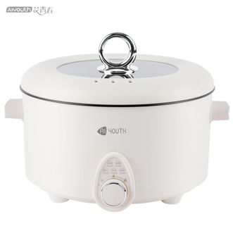 艾青春  5L电火锅多功能锅煮锅多用途涮肉锅AI-HG501白色