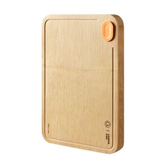 炊大皇  天然整竹菜板砧板实竹案板加大双面可用家用揉面板加厚擀面板 椭妥立整竹菜板小号34*24*1.8CM