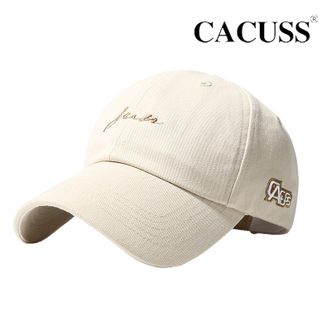 CACUSS  大头围 显脸小  棒球帽帽子 米色 BQ250932MI