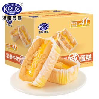 港荣  坚果牛奶 早餐面包480g*2盒