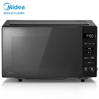 美的（Midea）微波炉 多功能家用微波炉20升 大平板均匀加热 智能解冻 智能菜单 PM20B1