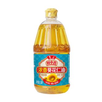 鲁花  厨中香浓香葵花仁油1.8L一级压榨 家用厨房炒菜烹饪健康食用油