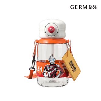  格沵/germ  奥特曼系列追光者水杯 捷德 闪光橙 550ML 儿童水杯壶 幼儿园宝宝吸管杯子 GM141B13549