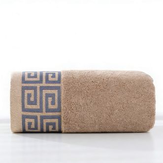 金号  高端浴巾4A级时尚抗菌防螨轻奢家用100%纯棉加厚加大洗脸洗澡大裹巾甄选新疆长绒棉 1条棕色浴巾