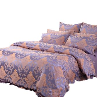 多喜爱/Dohia  全棉提花四件套高级花卉提花丝绵床品套件床单被套枕套 巴伦舞曲 1.8/2米床