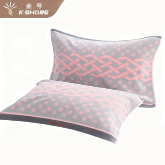 金号  4A级高端抗菌枕巾纯棉加厚枕头巾密封包装柔软【一对装】