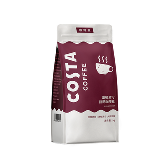COSTA  浓郁黑巧拼配咖啡豆1kg