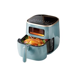 飞利浦/Philips  空气炸锅  5.6L家用多功能锅  电炸锅  HD9257/70  蓝色