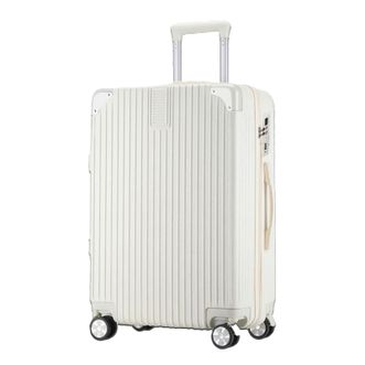 皮尔卡丹/Pierre Cardin  26英寸行李箱男拉杆箱万向轮旅行密码箱学生大容量箱子 拉链款（升级杯架+USB接口）