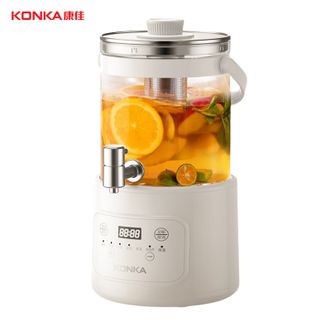 康佳/Konka  养生壶大容量养生桶烧水壶煮茶器聚会露营果酒多功能花茶壶恒温玻璃壶带滤网
