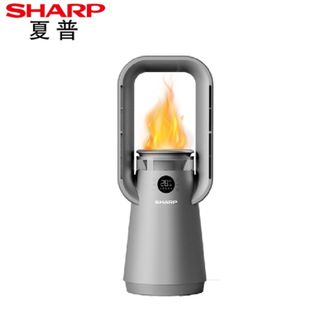 夏普/Sharp  石墨烯取暖器家用5D焰火暖风机智能语音轻音低噪无叶暖风机冷暖两用电暖雾化加湿HX-FR228B-H