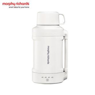 摩飞 /Morphy Richards  电热水壶便携式烧水壶旅行热水壶烧水杯真空保温壶不锈钢保温瓶大容量户外白色