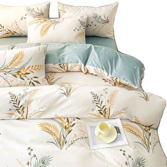 洁丽雅/Grace  10A抗菌亲肤三件套材质聚酯纤维 床单*1枕套*1被套*1 春晓 JLYSJT001