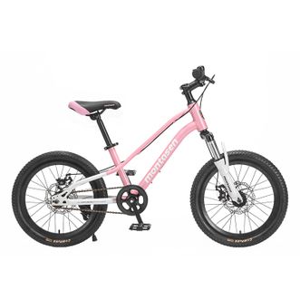萌大圣  儿童山地车铝合金女孩青少年变速减震26寸21速 科洛玫粉