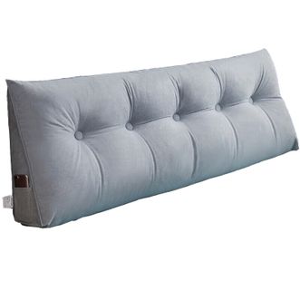 九洲鹿  床头靠垫软包沙发腰护大靠背腰垫床上靠枕 150*50*22cm （两色可选）