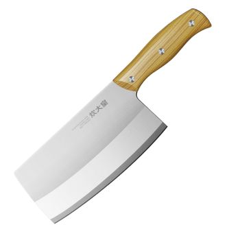 炊大皇  家用锋利菜刀不锈钢厨房刀具切片砍骨刀ABS手柄防霉防裂 60°以上17.7cm 锋利切片刀
