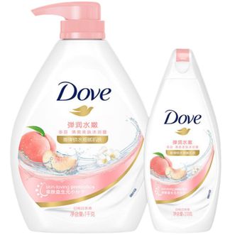 多芬  弹润沐浴乳套装弹润1kg+300g 锁水肌肤 (新老包装随机)