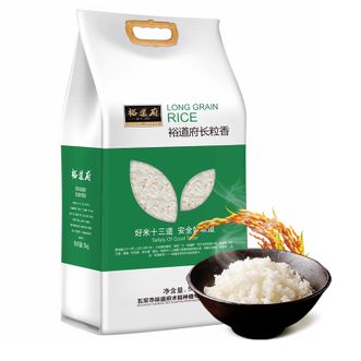 裕道府 东北大米 长粒香米10斤装 当季新米 双层保鲜5kg真空装