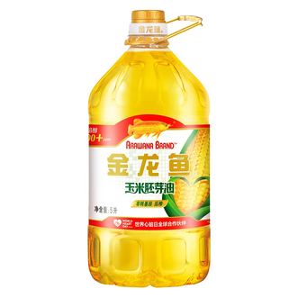 金龙鱼  食用油  玉米胚芽油  压榨食用油  厨房炒菜用油  5升  包装随机