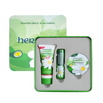 Herbacin  小甘菊纪念礼盒D小甘菊保湿滋润护手霜礼盒（清爽20ml+经典20ml+唇膏4.8g）