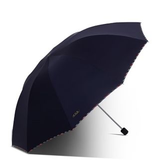 天堂伞  经典商务三折黑胶防晒加大加固晴雨两用经典商务 3311E升级款（多颜色可选）