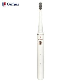 古菲斯（GUFIUS）  声波电动牙刷 柔感护龈全身水洗持久续航口腔护理震动细软刷毛洁牙护牙洁牙器GFYS-017米色