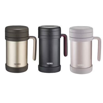膳魔师（THERMOS）  不锈钢保温杯  500ml带茶漏马克杯咖啡杯茶水分离密封防漏泡茶杯