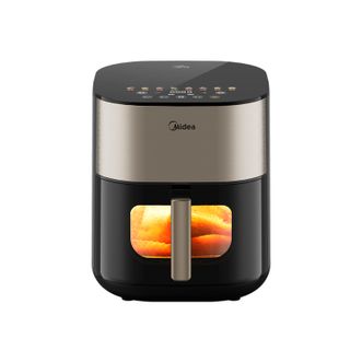 美的/Midea  空气炸锅上下双热源 可视大视窗免翻面 家用智能触屏 6L实用大容量空气炸锅蒸烤一体KZC6054