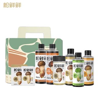 松鲜鲜  四方食事调味品礼盒 松茸调味料油醋汁鲜酱油味极鲜味极鲜调味组合（调料调味品） 礼盒装