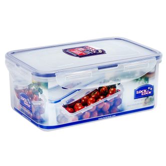 乐扣乐扣（LOCK&amp;LOCK）  塑料保鲜盒微波炉饭盒密封盒便携便当盒长方形水果盒家用储物碗HPL817H保鲜盒容量1.4升