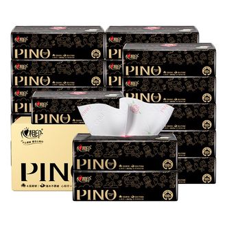 心相印  80抽18包品诺IP款四层印花塑装面巾纸（玫瑰）PDTY7080（箱装）加大M码