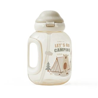 贝易/BEIE  云朵吨吨桶直饮带吸管儿童户外水壶水杯 770ml