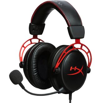 极度未知/HyperX  阿尔法 头戴式有线游戏耳机 黑红