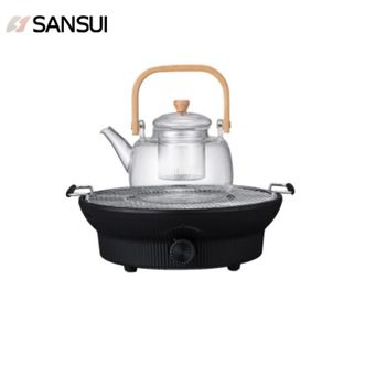 SANSUI  电陶炉ST-20HG14 煮茶围炉一炉多用百搭不挑壶1000w功率五档调节 带玻璃壶、烤网