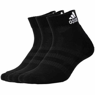 阿迪达斯Adidas 袜子 3双装 运动袜纯色篮球袜子男袜女袜吸汗跑步袜耐磨透气休闲训练袜