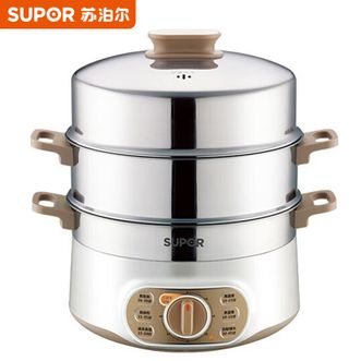 苏泊尔/Supor  电蒸锅家用电煮锅三层大容量多功能锅煮火锅电热锅可定时家用涮煮一体锅 13L