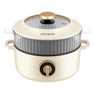 春花/CHUNHUA  电煮锅多功能涮煮炸家用小型插电煮锅CZZ-10W