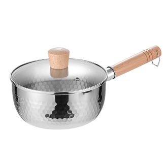 浮士德  德比 雪平锅家用不锈钢无涂层雪平锅奶汤锅一锅多用 18cm FG-N1