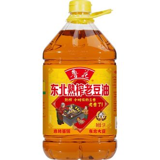 鲁花  东北熟榨老豆油5L*1食用油健康烹饪