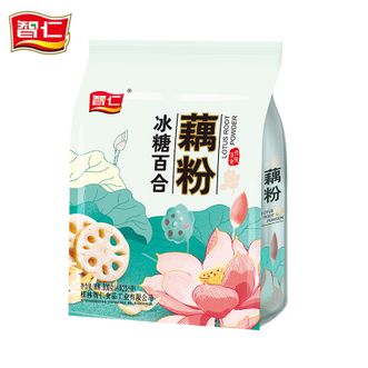 智仁  冰糖百合藕粉600g 早餐莲藕粉 营养代餐粉速溶 独立小袋装