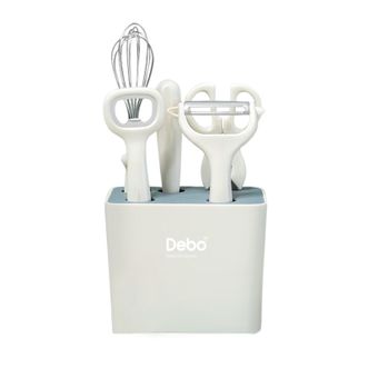 德铂(Debo)-康威-厨房多功能水果刀打蛋器削皮刀剪刀开瓶器五件套-DEP-866