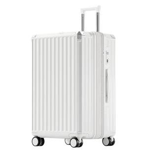 锐承（Ruicheng）  行李箱 大容量结实耐用 双层防爆拉链 831扩展-20寸 白