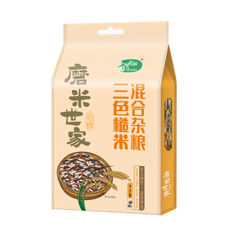 十月稻田  磨米世家 三色糙米 1kg-低脂肪均衡配比