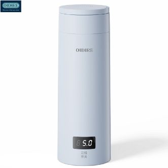 OIDIRE  电热水杯500ml便携烧水杯烧水壶 保温电水壶电热水壶旅行防烫304不锈钢内胆养生开水壶ODI-DRB02
