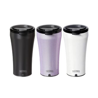 膳魔师（THERMOS）  搅拌杯304钢男女士395ml咖啡搅拌智能温显保冷水杯子TEOB-400C