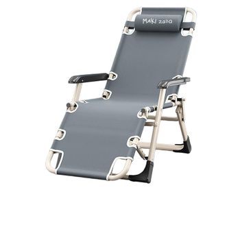 Maki zaza  户外折叠躺椅超轻折叠椅露营装备钓鱼椅便携式办公室午休午睡椅 单人折叠躺椅  MKZ-040