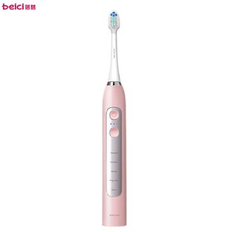 蓓慈/Beici  声波电动牙刷 小头宽幅全身防水刷牙口腔护理细软刷毛洁牙护牙时尚洁牙器VY01B2（单只）女王粉